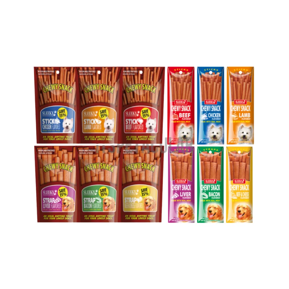 Sleeky Chewy Treats Stick (50g, Beef & Cheese)