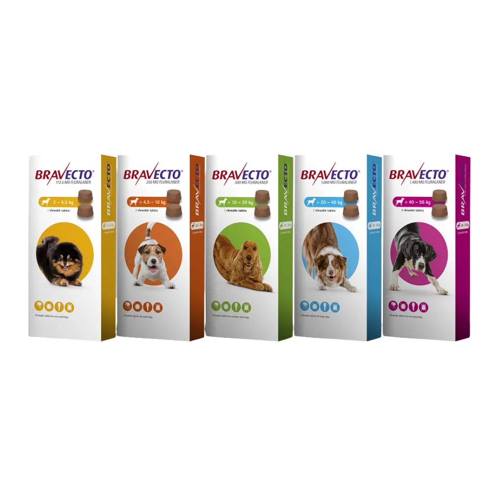 Bravecto Anti-Tick & Flea Chewable (2-4.5 kg (Yellow))