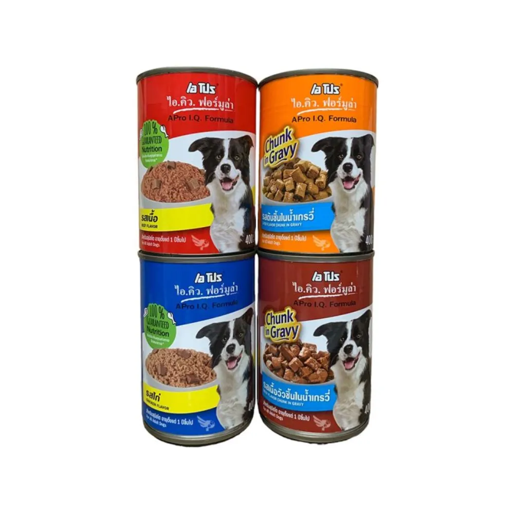 A Pro Adult Dog Wet Food (Can) 400g (Beef Chunks in Gravy)