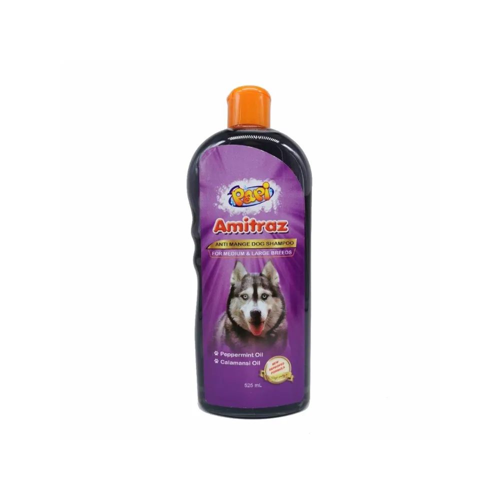 Papi Amitraz Anti Mange Pet Shampoo 525ml