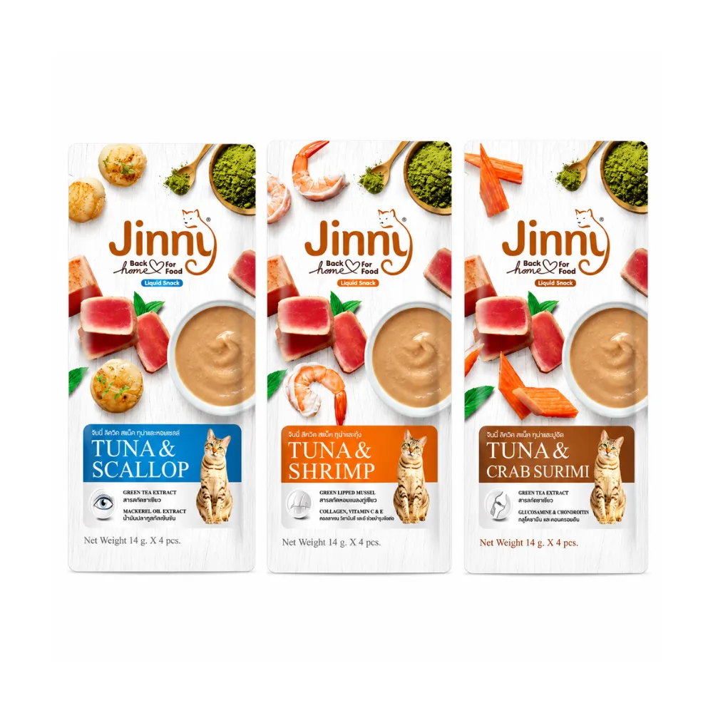 Jinny Liquid Cat Treats 4 x 14g