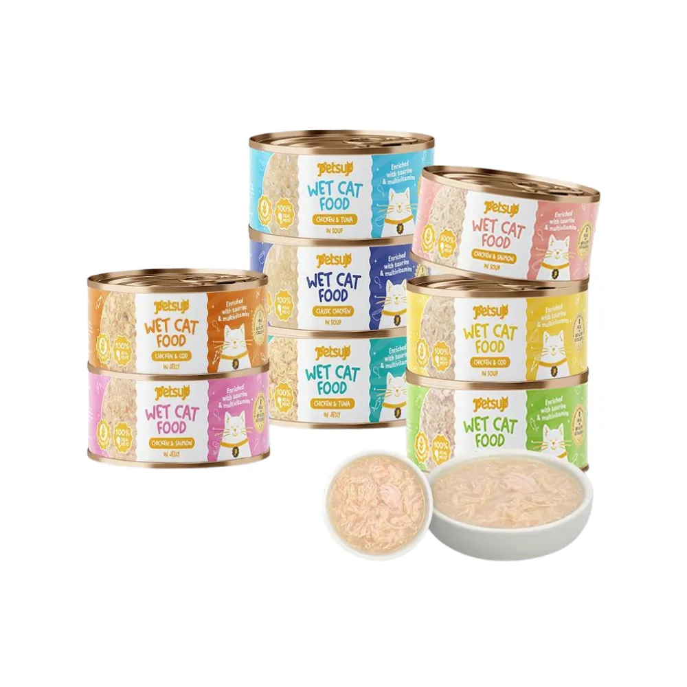 Petsup Classic Cat Wet Food (Can) 85g (Chicken & Salmon in Jelly)