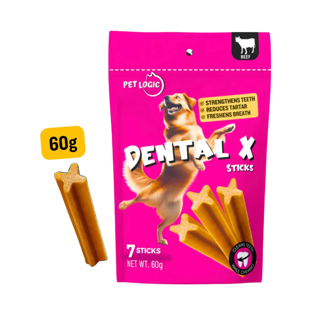 Pet Logic Dental X Sticks Dog Dental Treats 60g