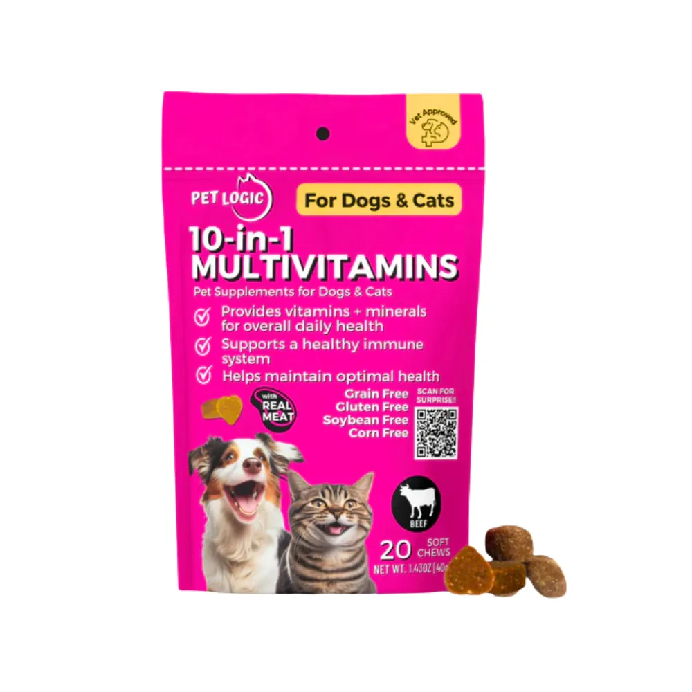 Pet Logic 10-in-1 Multivitamin Dog & Cat Supplement Chews 40g