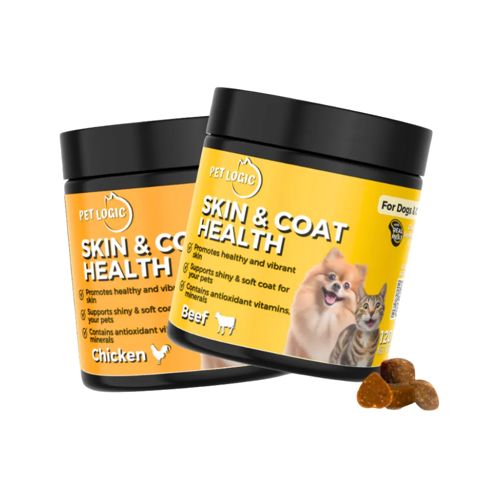Pet Logic Skin & Coat Health Dog & Cat Supplement Chews 240g