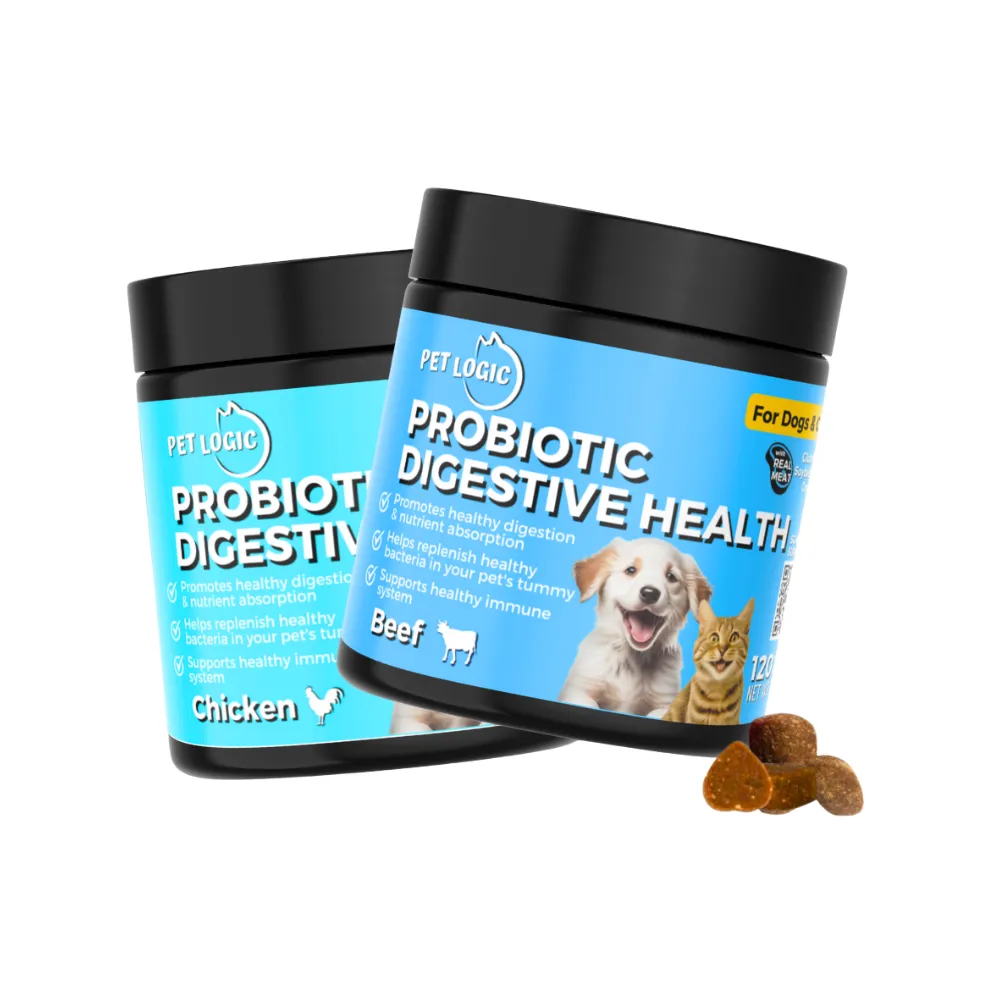 Pet Logic Probiotic Digestive Health Dog & Cat Supplement Chews 240g