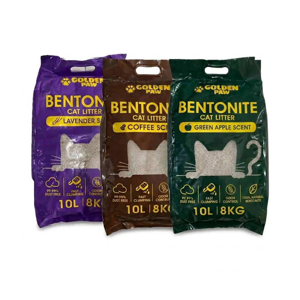 Golden Paw Bentonite Cat Litter 10L (Lemon Scent)