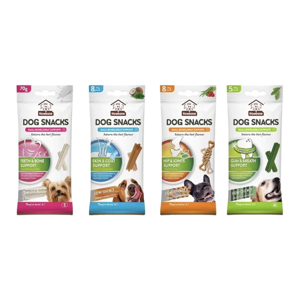Howbone How Chewy Functional Dog Treats 70g (Skin & Coat Support)