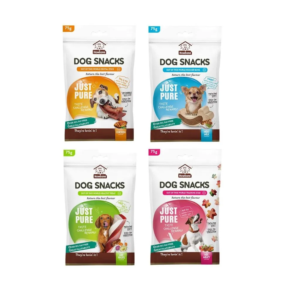 Howbone Just Pure Dog Treats 75g (Chicken Dental Sticks)