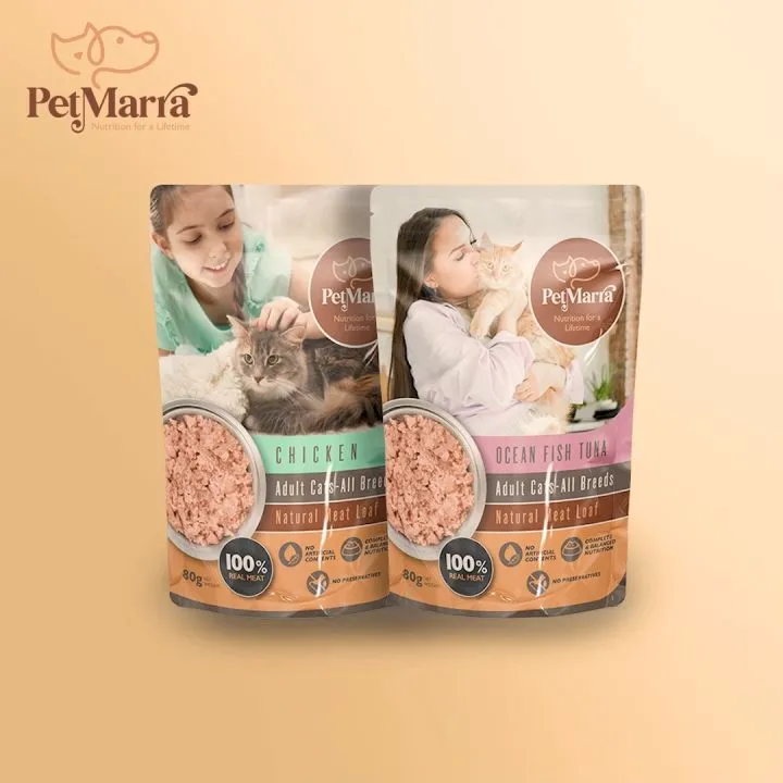 PetMarra Adult Cat Meat Loaf Pouch (Ocean Fish Tuna)