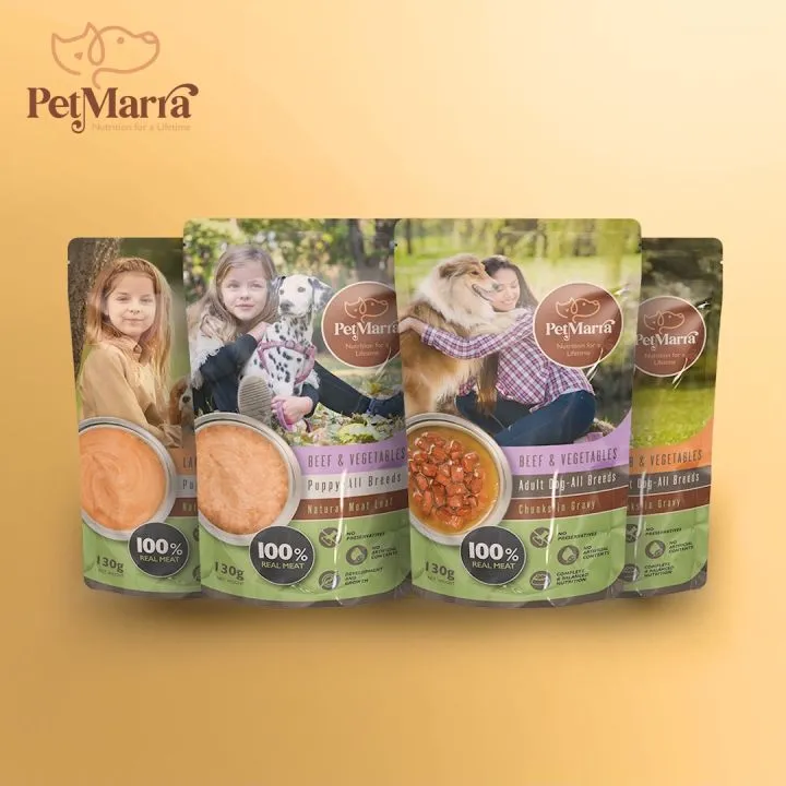 PetMarra Chunks in Gravy for Puppy Pouch  (Lamb and Vegetables)