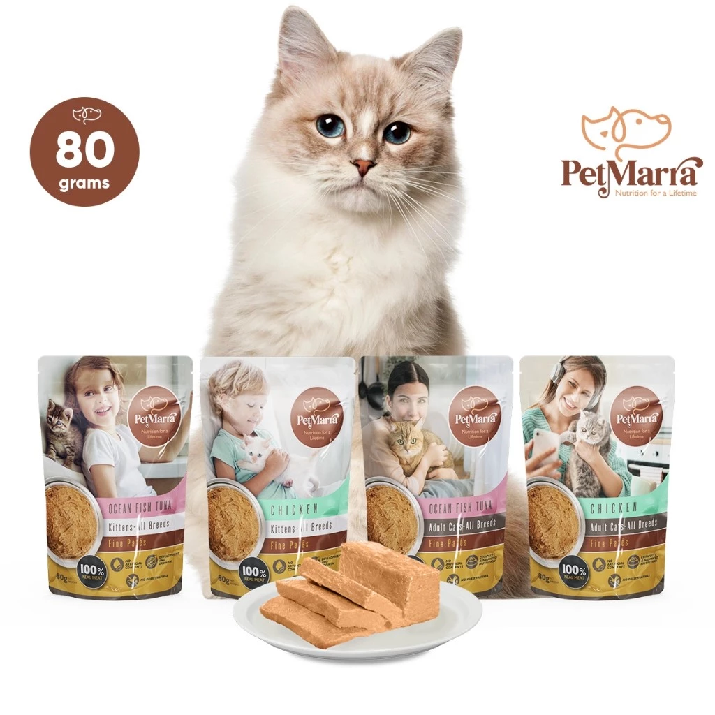 PetMarra Fine Pates Adult Cat Pouch (Ocean Fish Tuna)