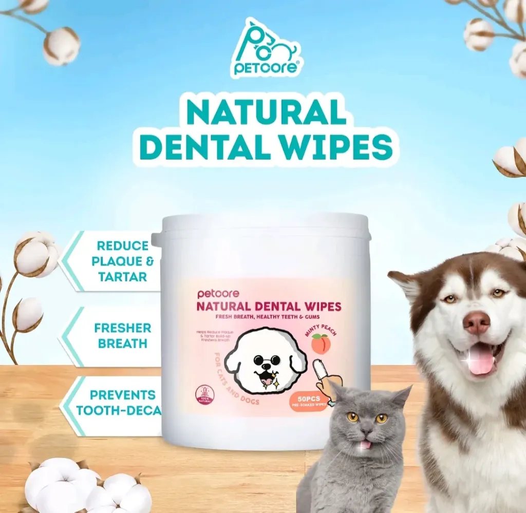 Petcore Natural Dental Wipes