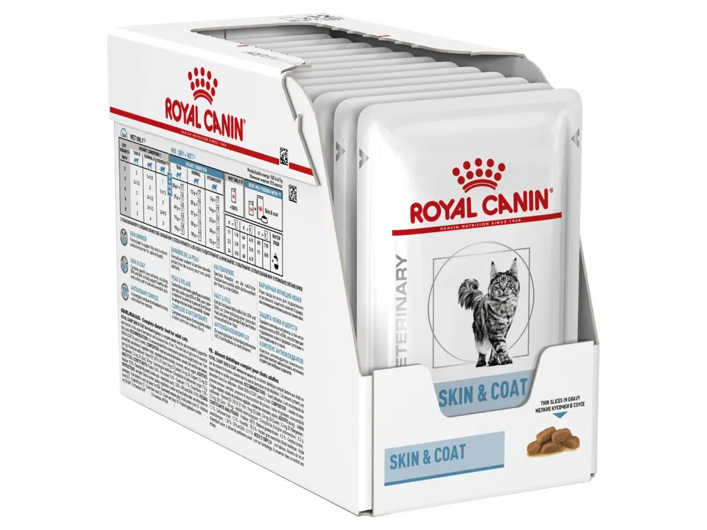 Royal Canin Veterinary Diet Skin & Coat Feline Pouch