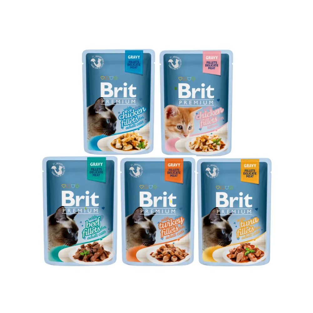 Brit Premium Wet Cat Food (Pouch) (Beef Fillet in Gravy)