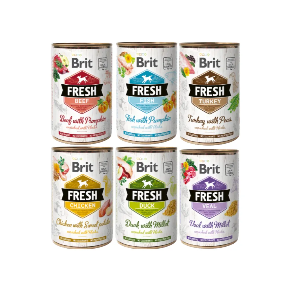 Brit Fresh Wet Dog Food (Can) (Beef w/ Pumpkin)
