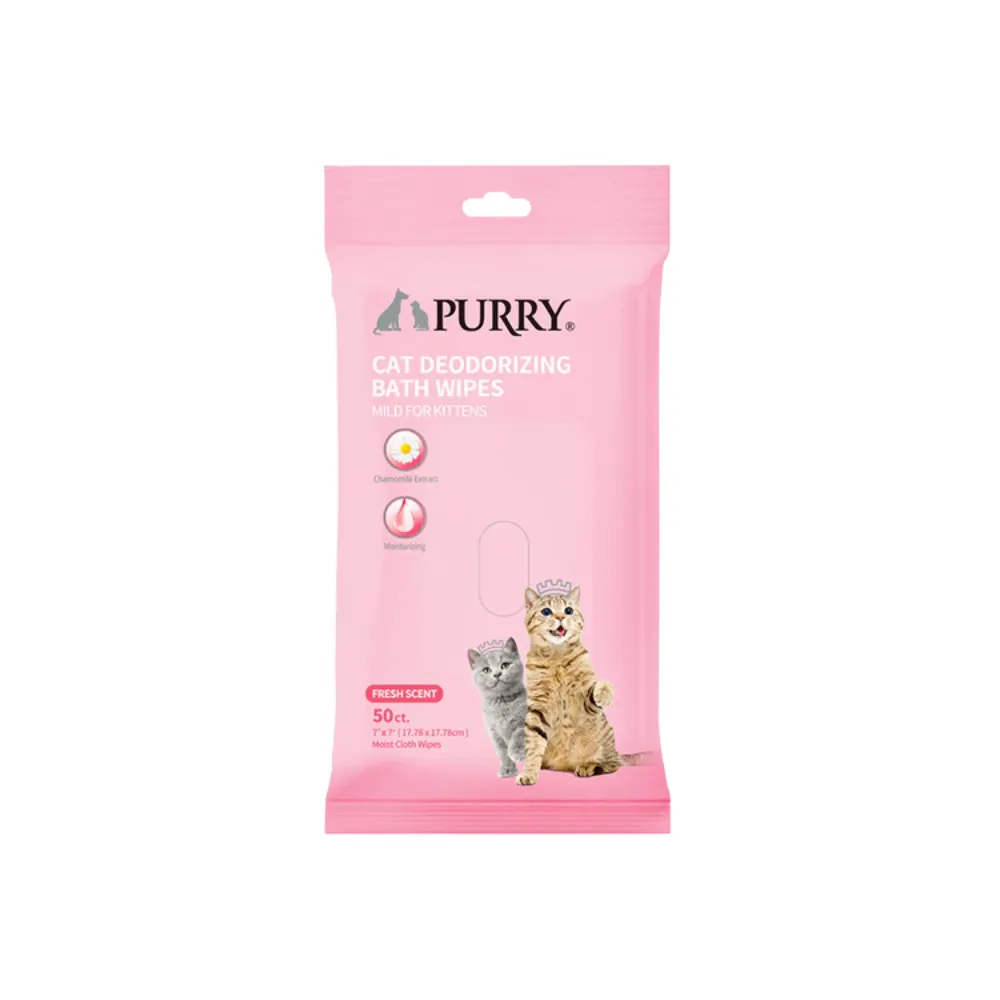 Purry Bath Wipes Cats & Kittens